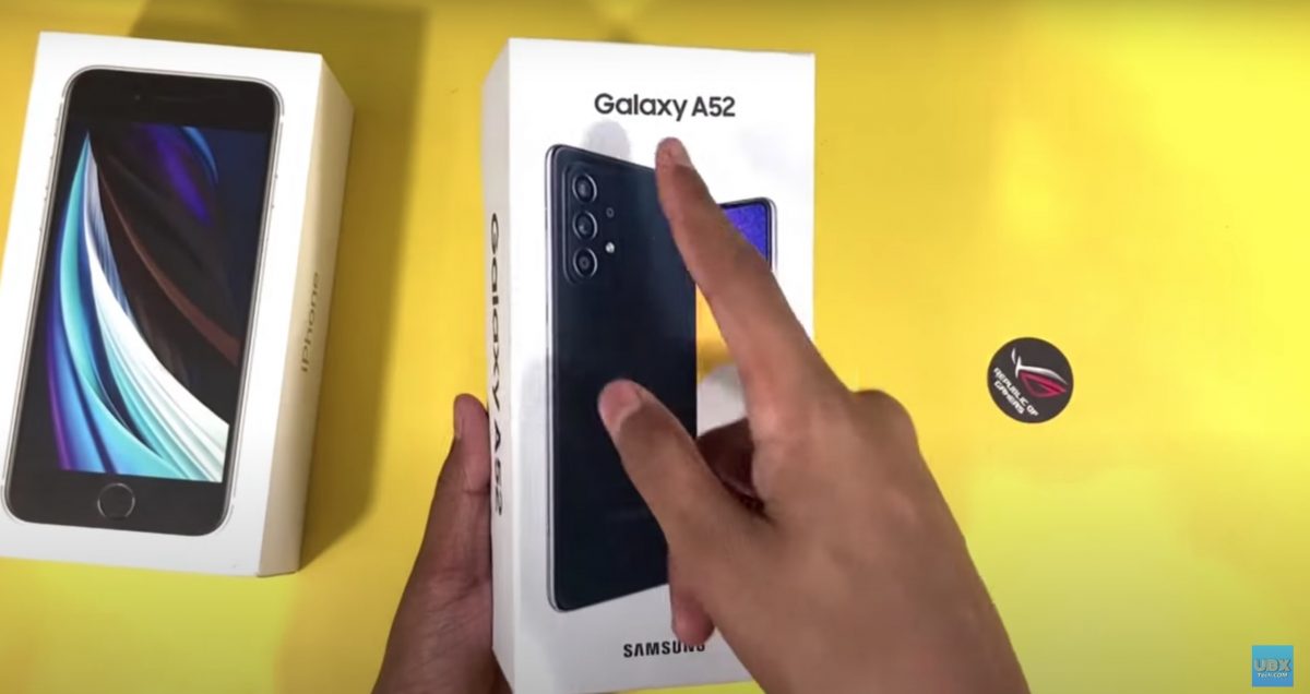 القنبلة: Unboxing من Galaxy A52 فقط ضرب الإنترنت!
