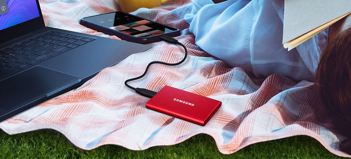 Começam as vendas do SSD portátil Samsung T7 com velocidades de até 1.050MB/s