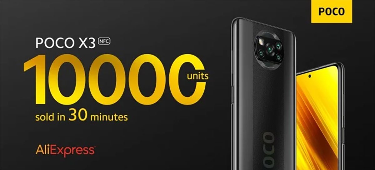 POCO X3 NFC vende 10 MIL UNIDADES em apenas meia hora na AliExpress