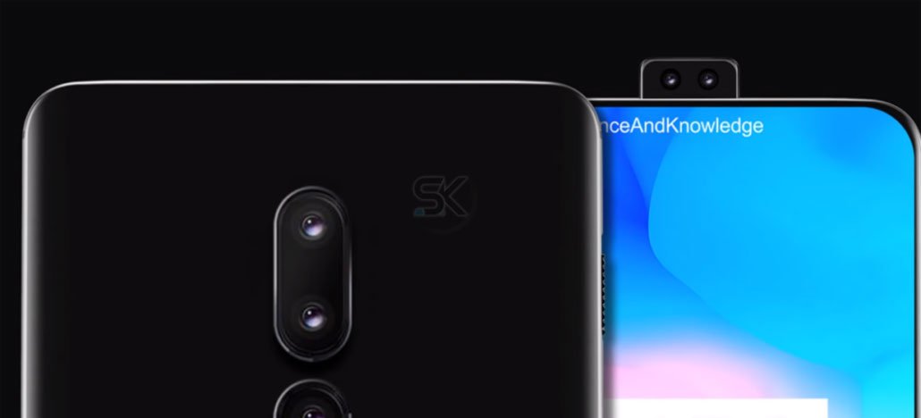 Imagens conceituais do OnePlus 6T imaginam o smartphone com câmera retrátil e sem notch na tela