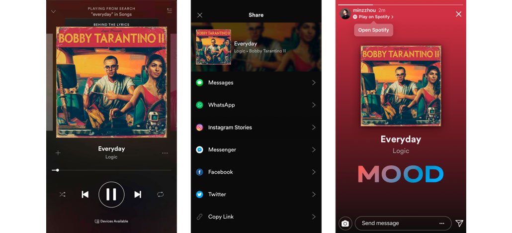 GoPro e Spotify agora permitem compartilhamento direto no Instagram Stories
