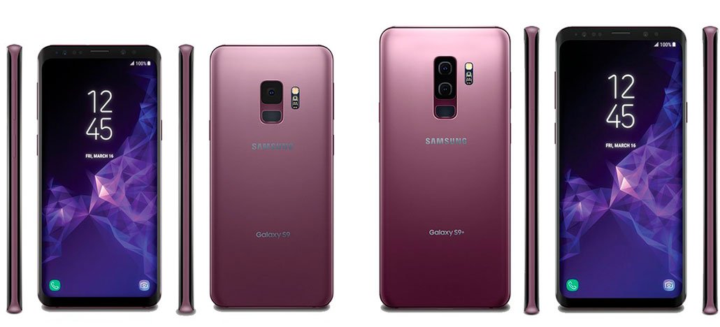 Novas imagens mostram o Galaxy S9 e S9+ na cor roxa