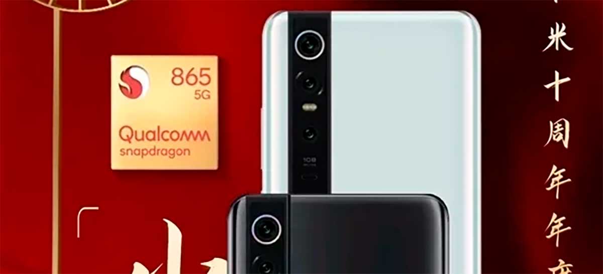 Xiaomi mostra design oficial do celular Mi 10 com Snapdragon 865