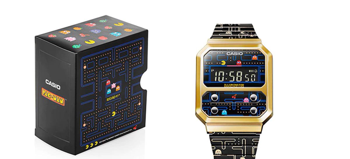 Casio anuncia versão do seu relógio A100 inspirado em Pac-Man
