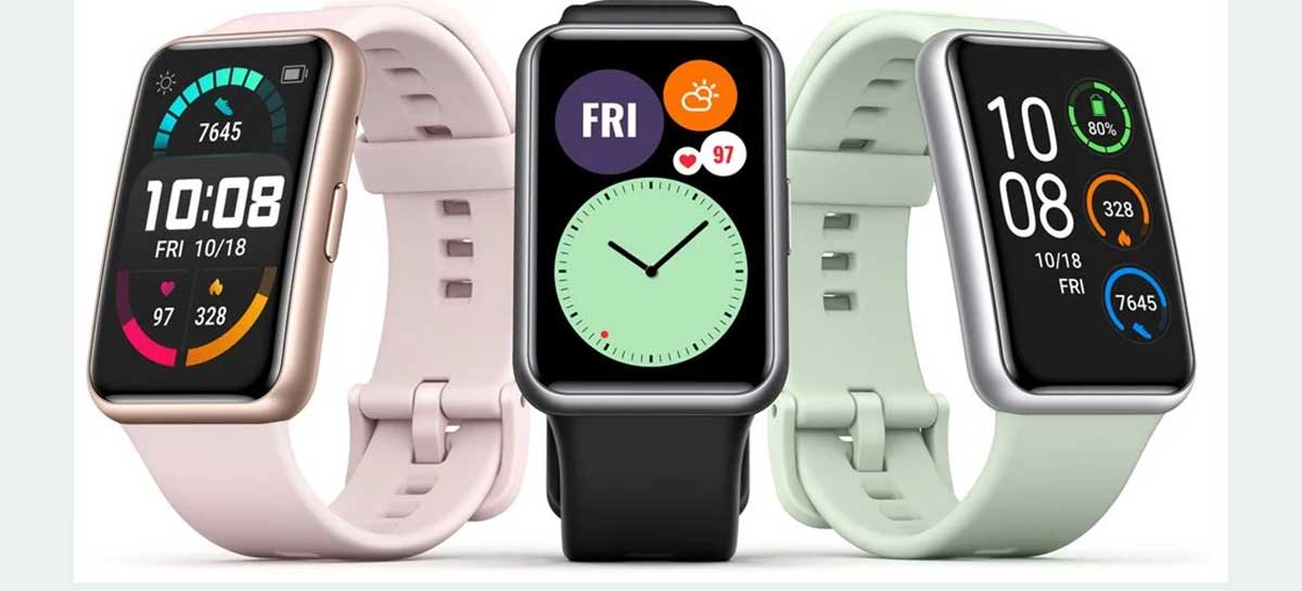 Huawei anuncia smartwatch Watch Fit com preço sugerido de US$ 110