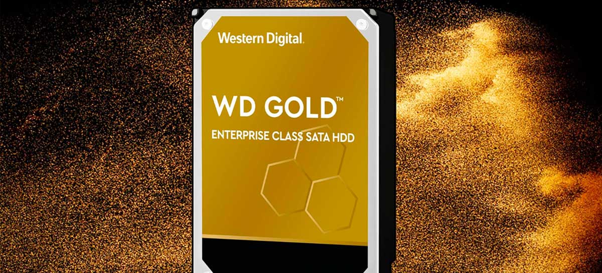 WD anuncia novo modelo HDD SATA WD Gold de 18 TB