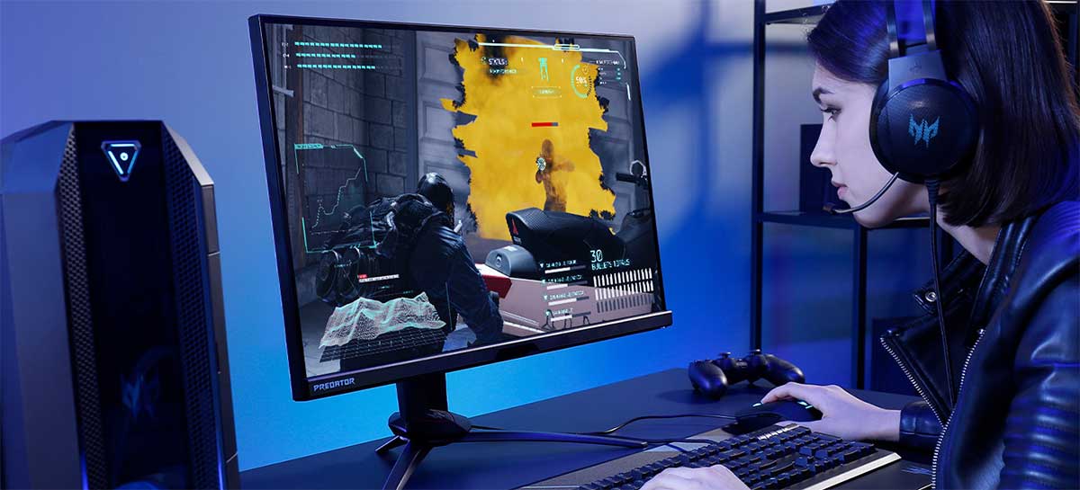 Acer anuncia monitor Predator XB3 Visioncare com taxa de 170 Hz e luz adaptável