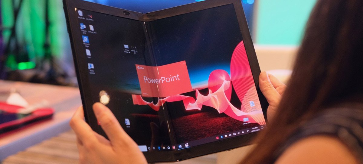 Lenovo apresenta o PC dobrável ThinkPad X1 Fold, com 5G e Windows 10 Pro
