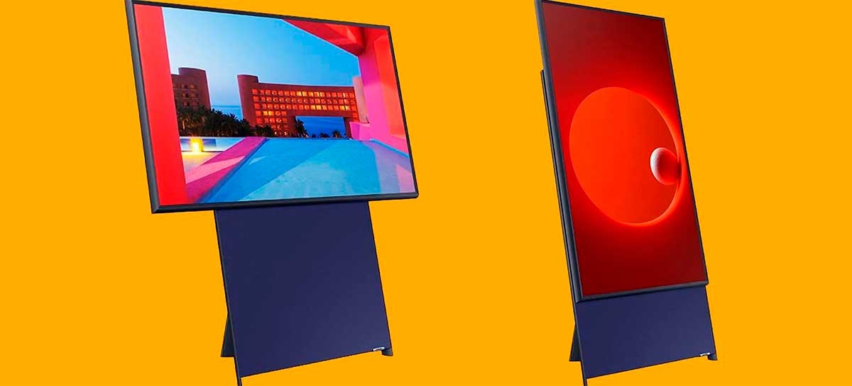 Samsung apresenta TV vertical Sero e revela que produto chega em 2020