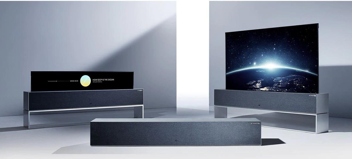 LG está desenvolvendo smart TV com tela rolável que pode se expandir