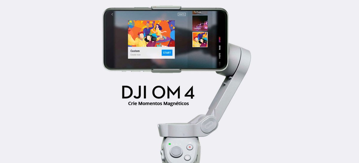 DJI Osmo Mobile 4 é lançado com ActiveTrack 3.0 e sistema magnético para prender celular