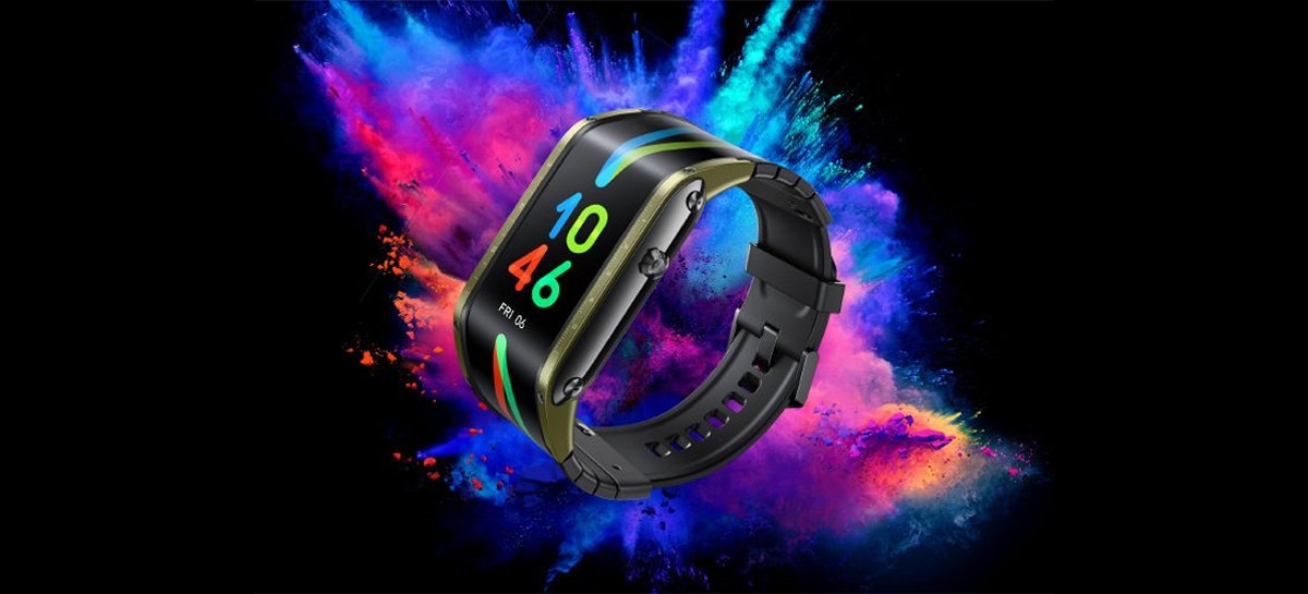 Smartwatch Nubia Watch traz tela AMOLED flexível de 4,01 polegadas e suporte para eSIM