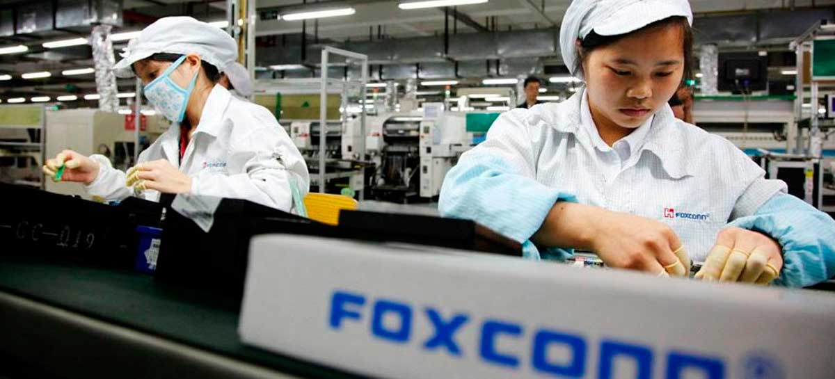 Lucro da Foxconn, que fabrica para Apple e outras empresas, cai 23,4%
