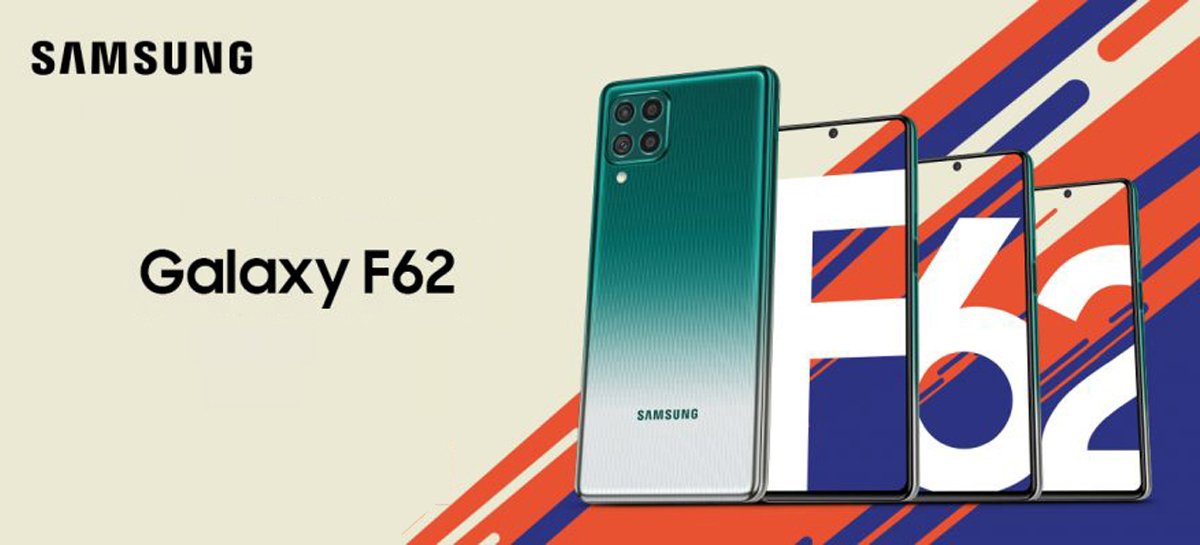 Samsung lança o Galaxy F62 com bateria de 7.000mAh e câmera de 64MP