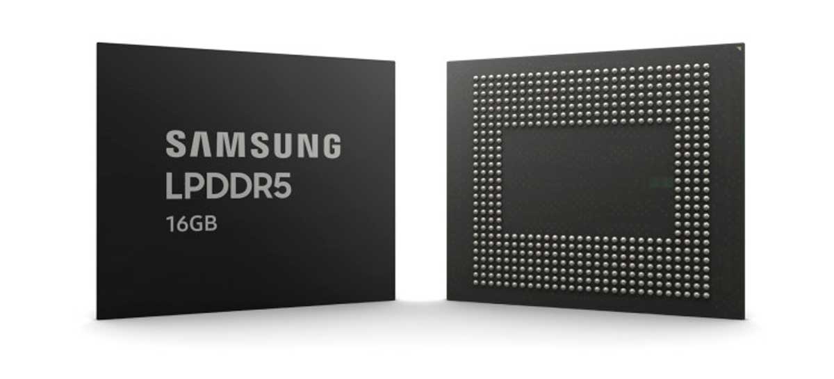 Samsung anuncia produção em massa da DRAM LPDDR5 de 16 GB, em 10nm