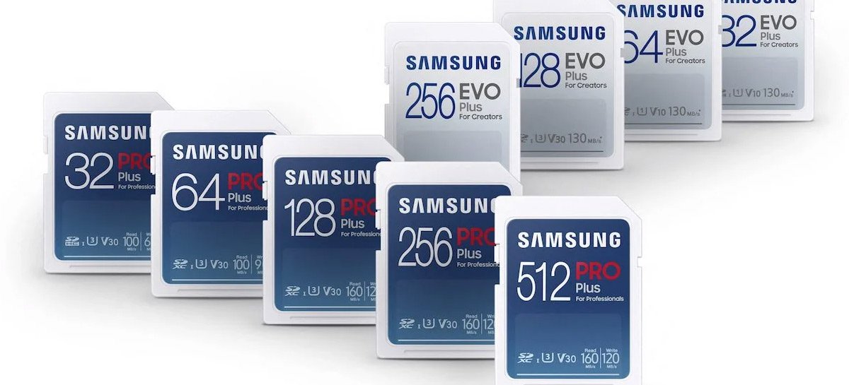 Samsung revela nova linha de cartões SD e MicroSD; veja todos os detalhes