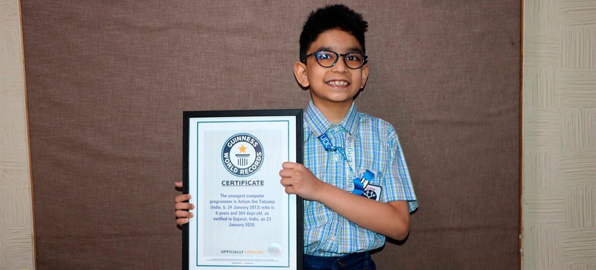 Menino de seis anos entra no Guinness como programador mais jovem do mundo