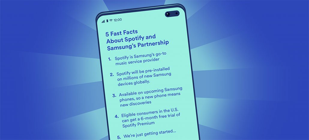 Samsung irá trazer Spotify pré-instalado em toda a linha de smartphones Galaxy