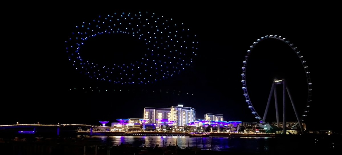 Confira vídeo lindo do show de luzes com drones do Dubai Shopping Festival 2020/2021!