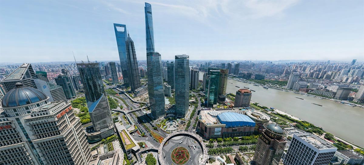 Veja fotos de Xangai em incríveis 195 megapixels em 360º