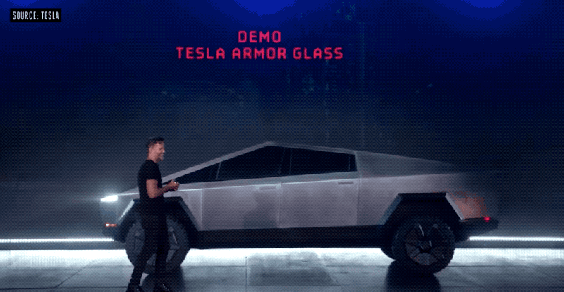 يشرح Elon Musk سبب انكسار زجاج Cybertruck أثناء العرض 2