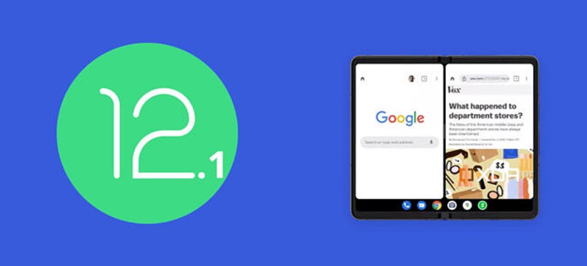 Android 12.1 pode ter indicado o lançamento do smartphone dobrável da Google