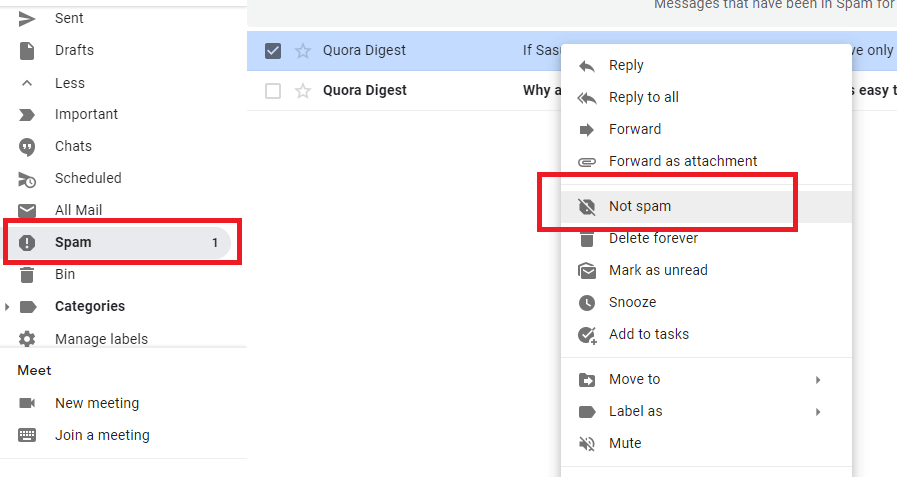 كيفية إدراجها في القائمة البيضاء على Gmail