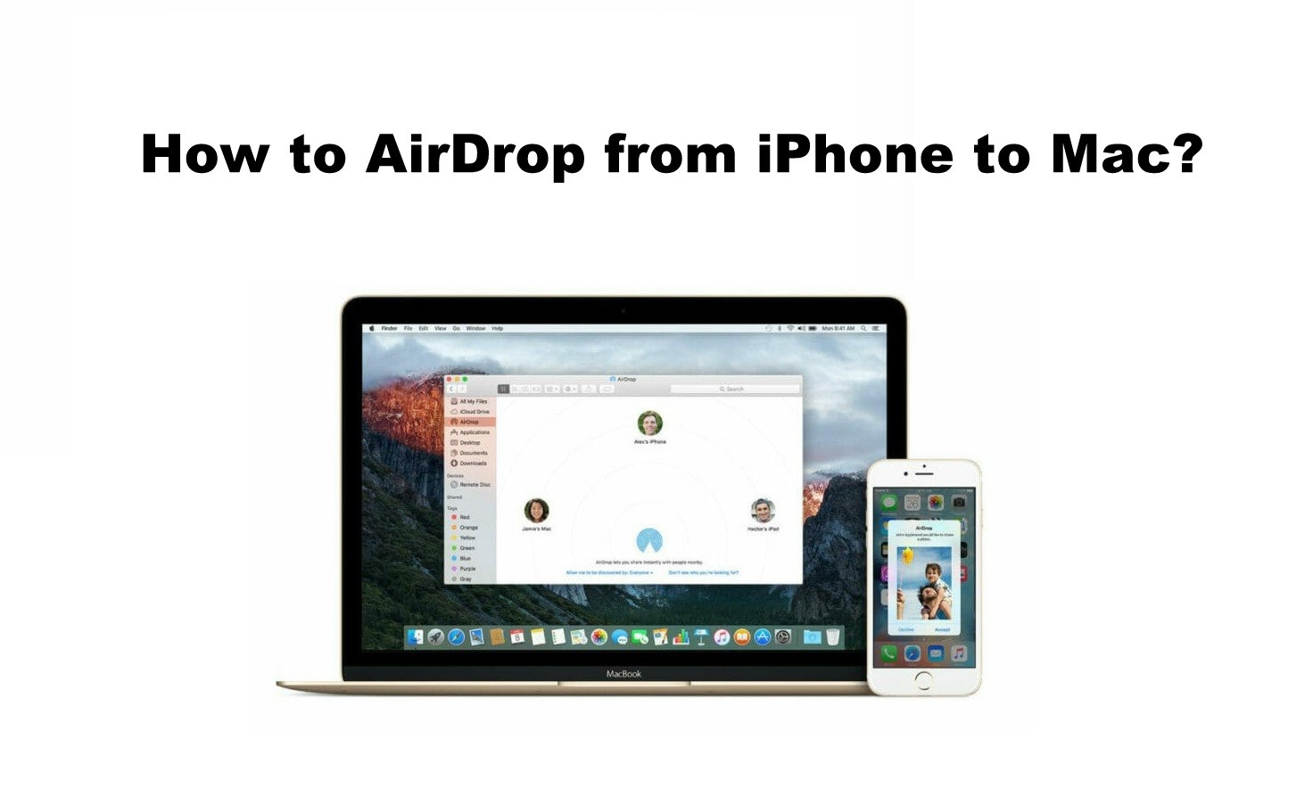كيفية استخدام AirDrop من iPhone إلى Mac [Photos, Videos and More]