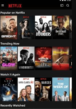 انقر فوق أيقونة Cast-How to Watch Netflix باستخدام VPN على Chromecast