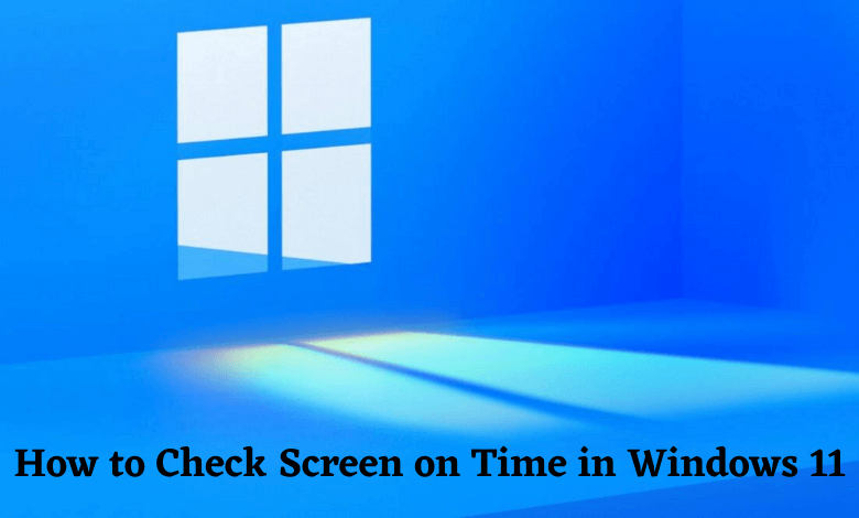 How to Check Screen on Time in Windows 11