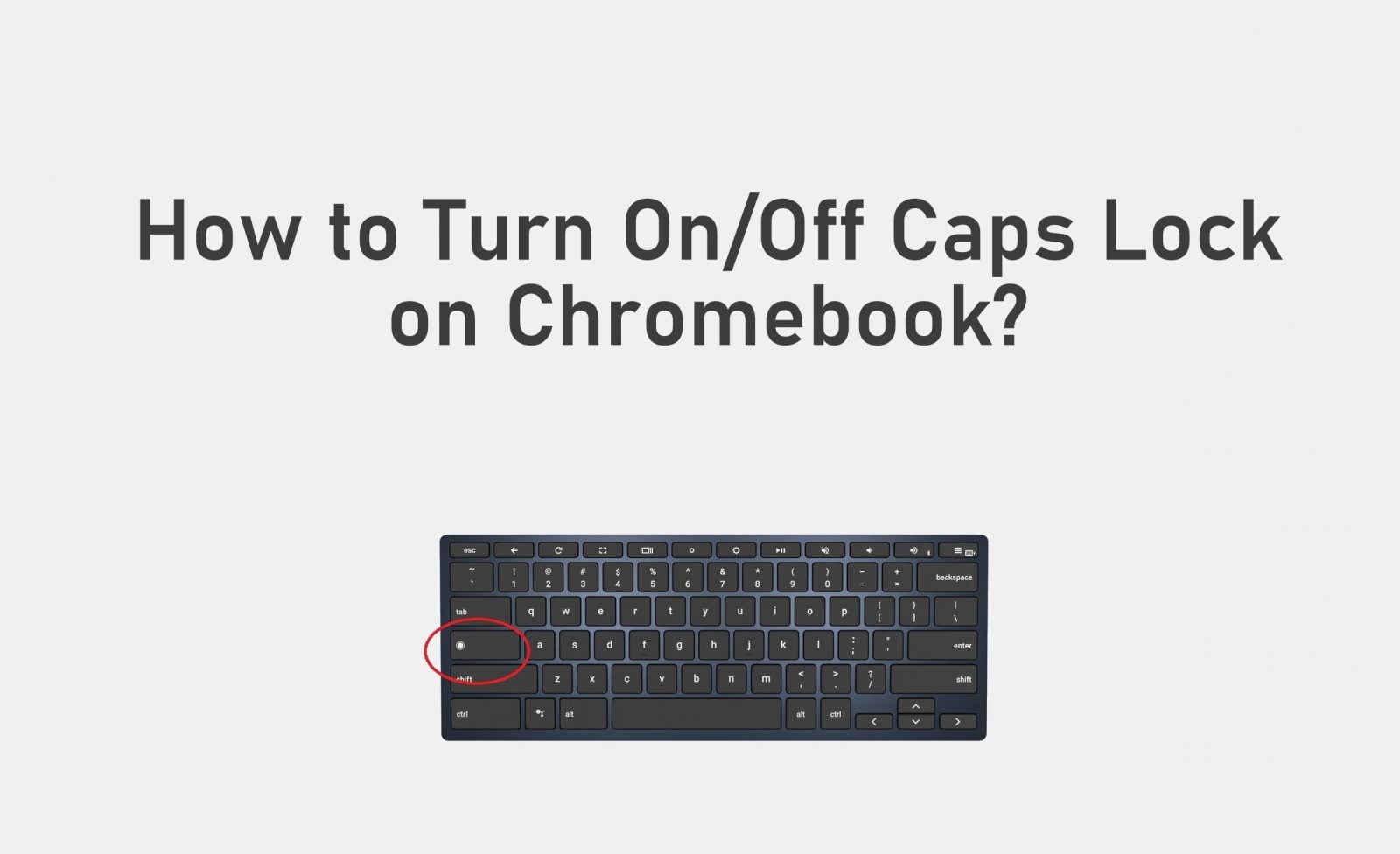 كيفية تشغيل / إيقاف تشغيل Caps Lock على Chromebook