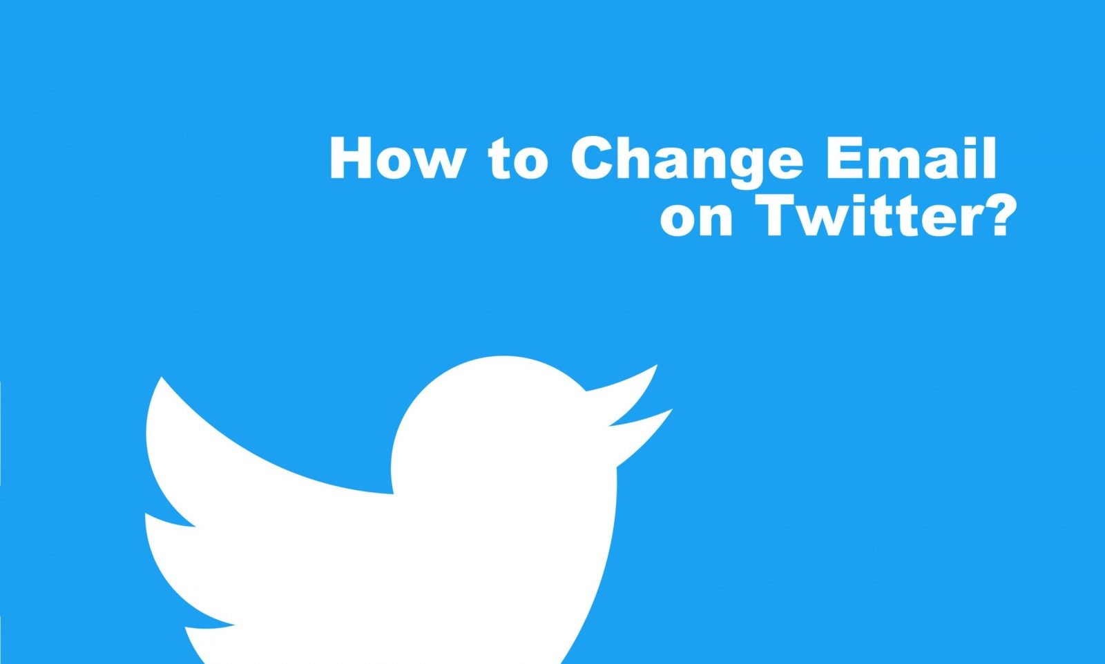 How to Change Email on Twitter