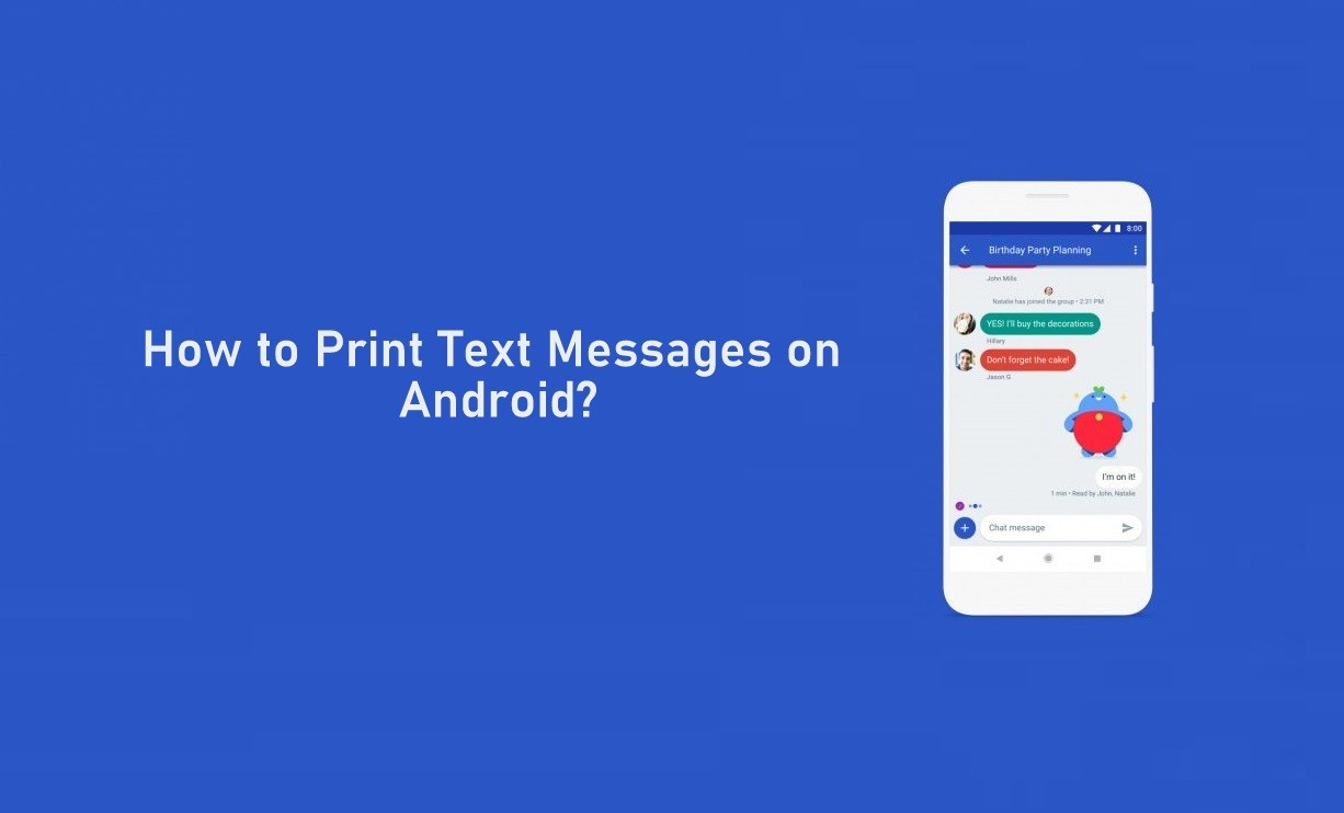 كيفية طباعة الرسائل النصية من هواتف Android
