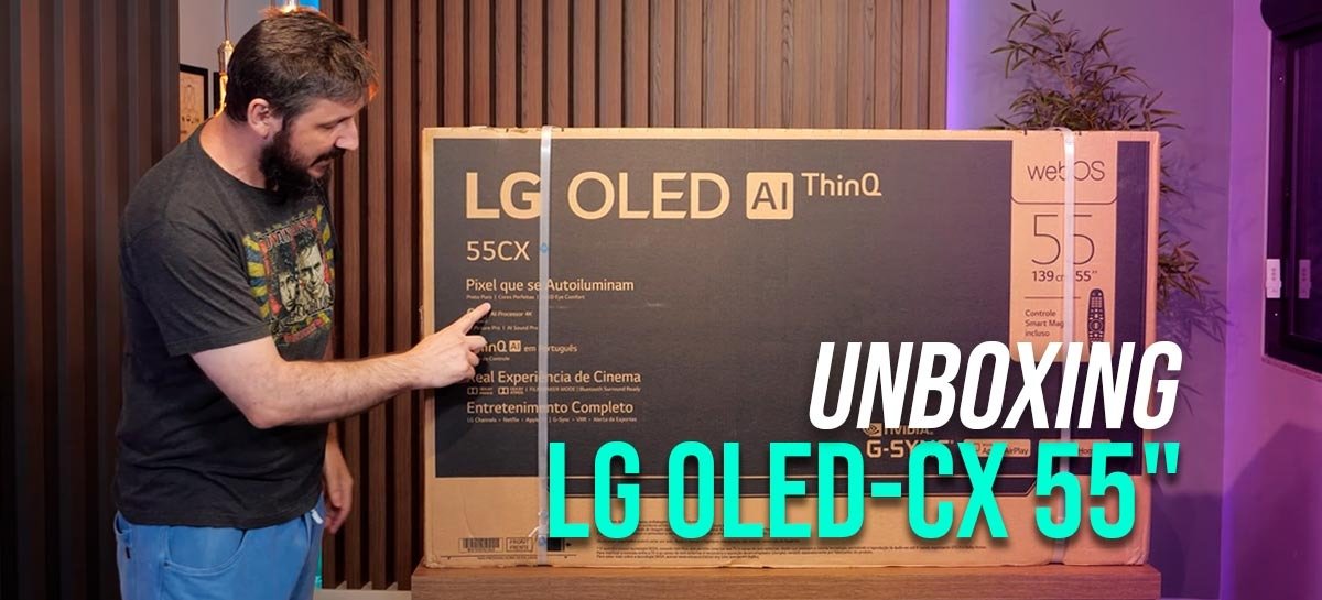 لقد أخرجنا LG OLED CX مقاس 55 بوصة من العلبة. تحقق من فتح علبته!