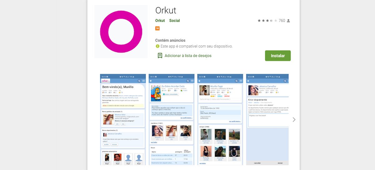 O Orkut não voltou! App que apareceu na Play Store foi criado por fãs