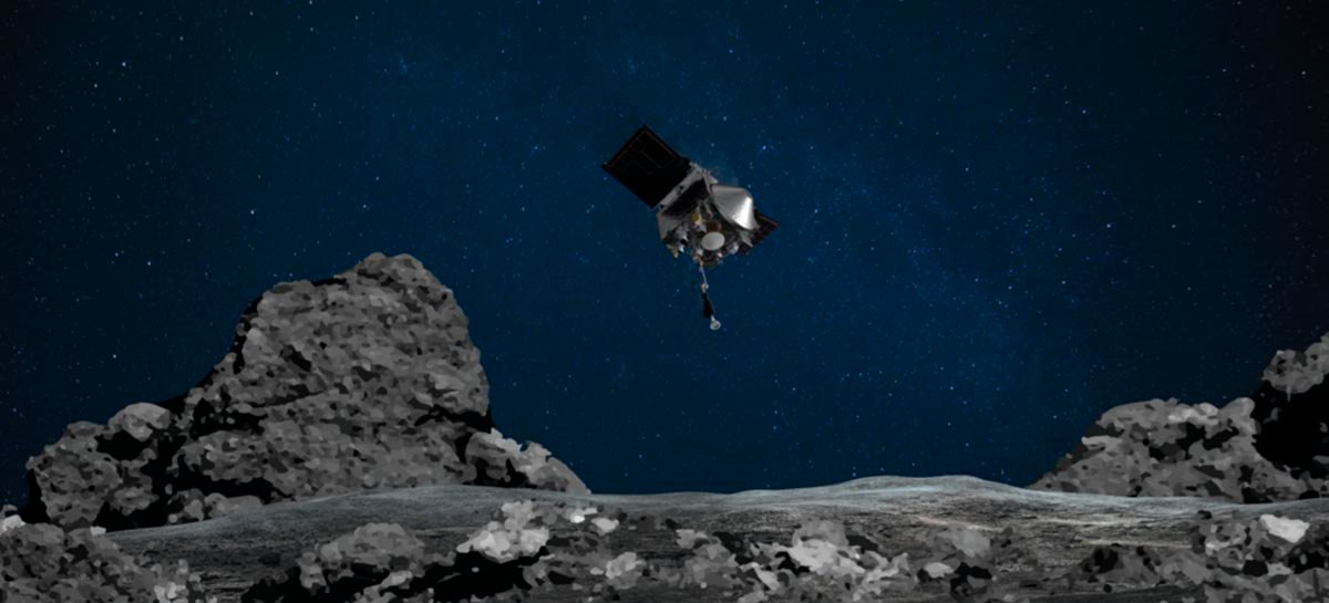 Sonda da NASA faz contato com asteroide primitivo Bennu
