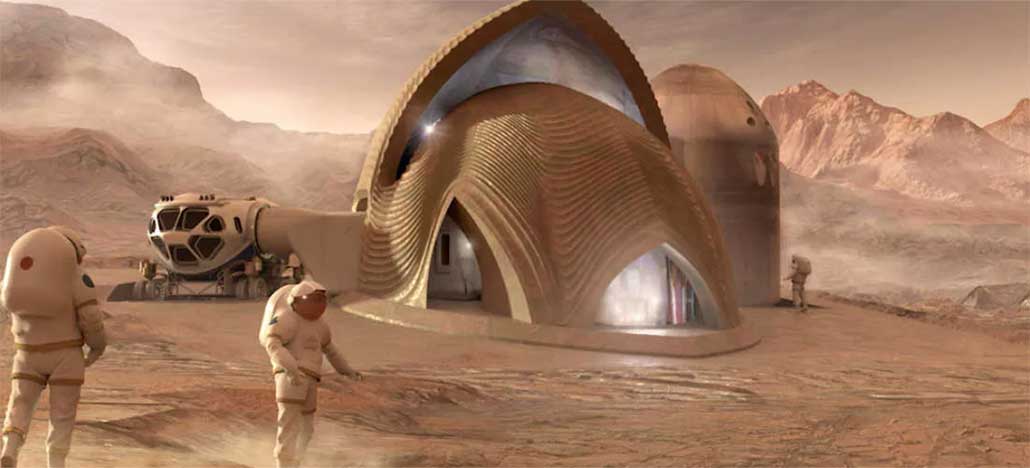 NASA divulga modelos de casas impressas em 3D para morar em Marte
