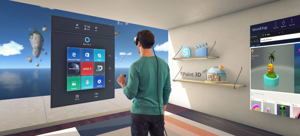 Nova versão de testes do Windows 10 permite usar aplicativos em 3D na realidade virtual