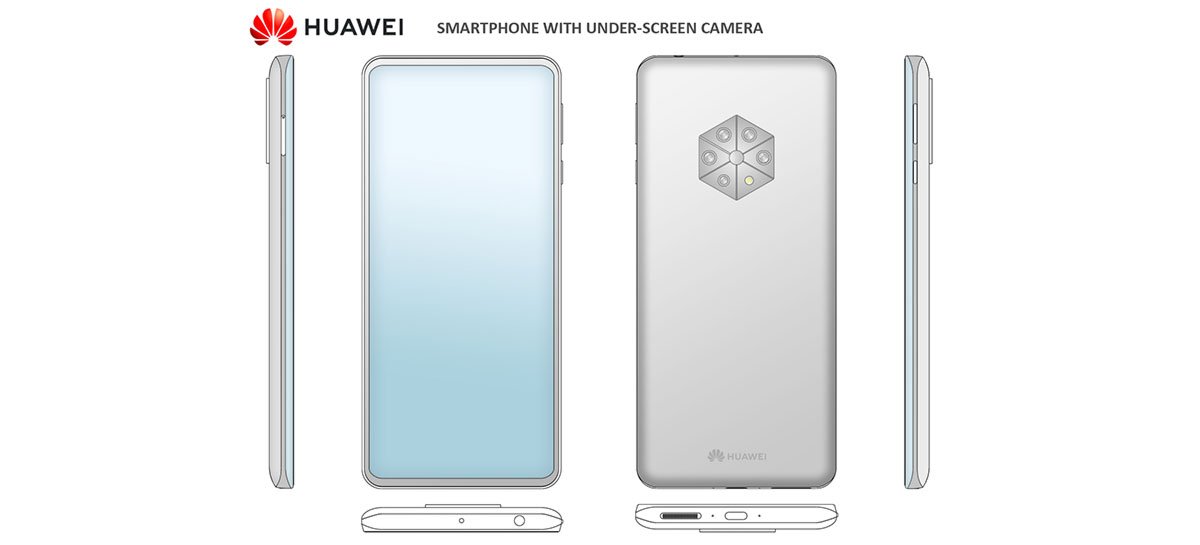 Celular da Huawei com câmera frontal embaixo da tela tem render vazado