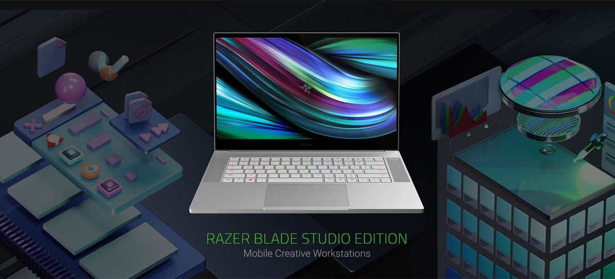 Laptop Razer Blade 15 Studio Edition traz CPU com oito núcleos e GPU Quadro RTX 5000