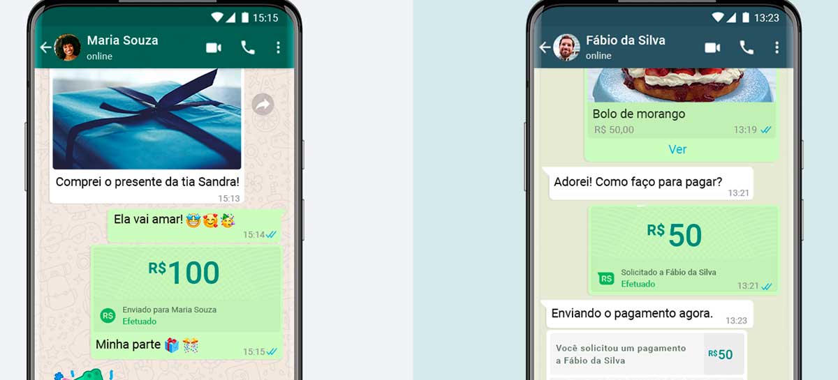 WhatsApp está permitindo pagamentos entre pessoas físicas e pequenas empresas no Brasil