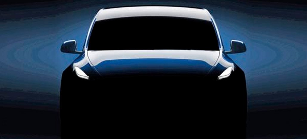 يظهر Tesla Model Y في صورة تكشف عن بعض التصميم الأمامي للسيارة الرياضية متعددة الاستخدامات المدمجة 1