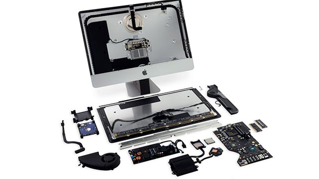 يكشف تفكيك iMac Retina 4K الجديد عن ذاكرة الوصول العشوائي القابلة للإزالة ووحدة المعالجة المركزية Intel Kaby Lake 1