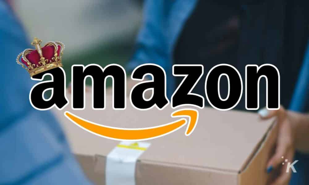 amazon logo with crown