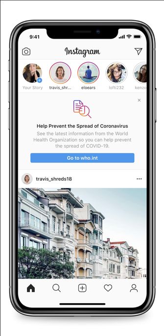 متجر التطبيقات 16 مارس 2020 Coronavirus في خلاصتك على Instagram: يتم تقديم النصيحة بشكل عفوي 1