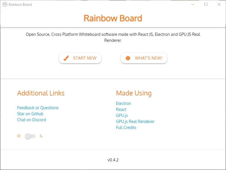 راينبو بورد هو تطبيق مفتوح المصدر للسبورة البيضاء