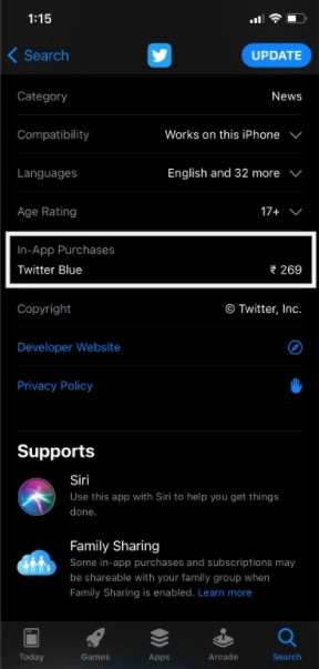 Twitter  للاطلاق Twitter خدمة الاشتراك الأزرق المدفوعة مع الميزات الجديدة