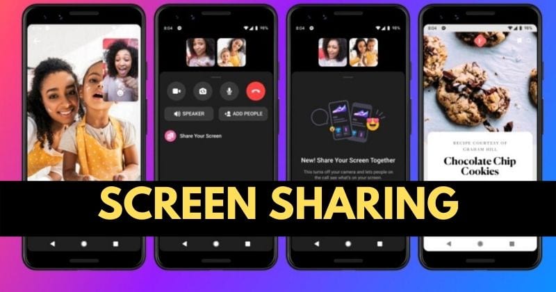 Screen Sharing feature in Facebook Messenger