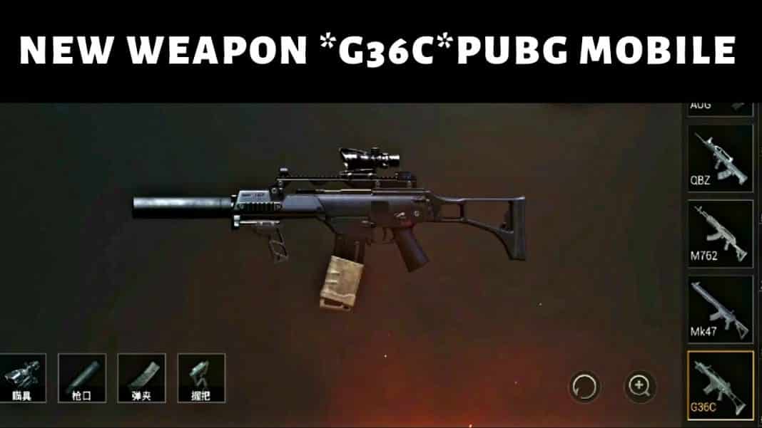 G36C New Gun Pubg mobile