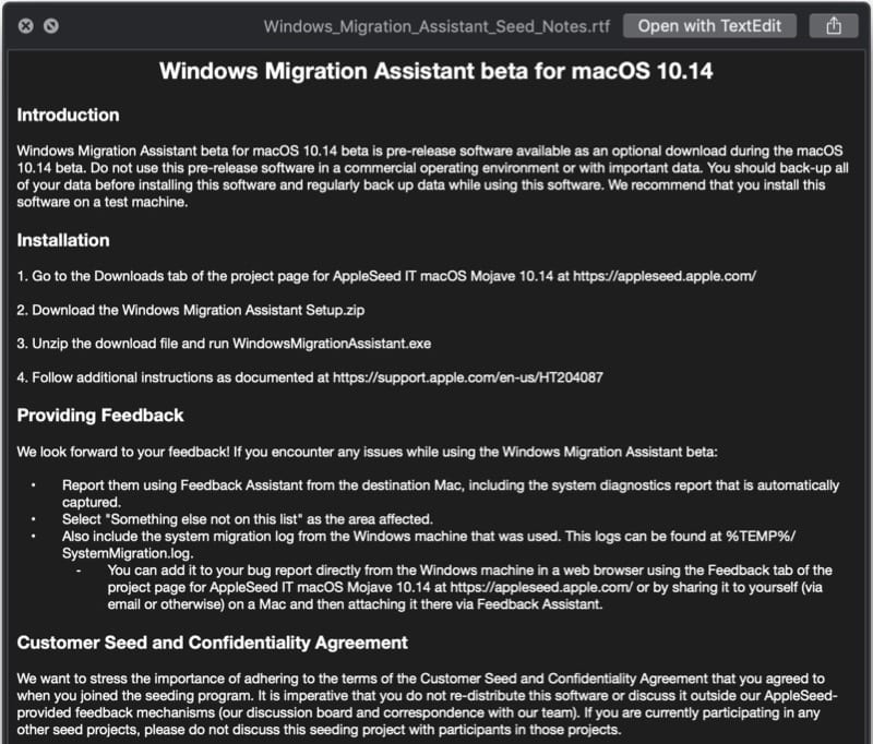 Apple يجعل الأمر أسهل بالنسبة لـ Windows يمكن للمستخدمين الهجرة إلى macOS Mojave باستخدام هذه الأداة الجديدة 2